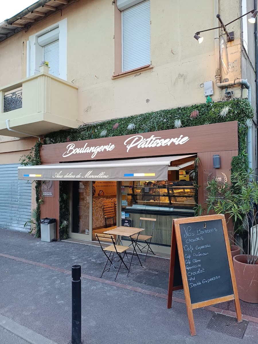 Devanture de la Boulangerie Pâtisserie Aux délices de Marcellino, La Bocca, Cannes