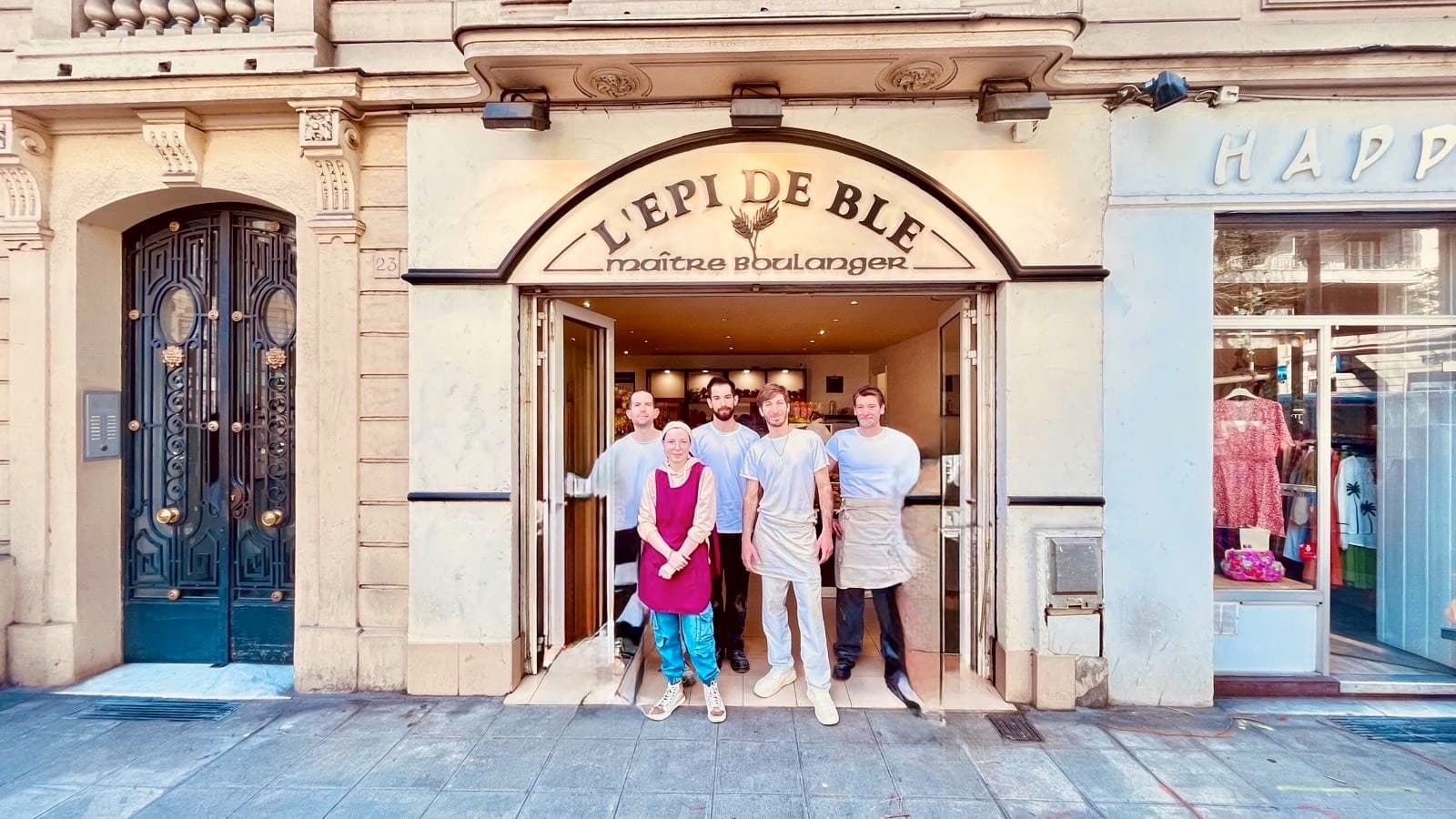 Devanture de la boulangerie L'Épi de Blé, au quartier Libération de Nice