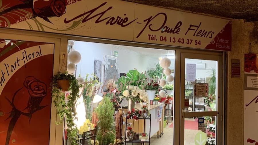 Devanture de Marie-Paule Fleurs, fleuriste à Miramas